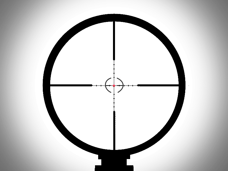 Scope View Sniper Rifle Clipart - All American Artists (799x600), Png Download