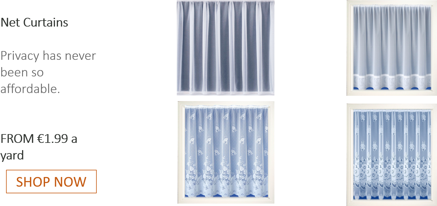 Our Departments - New York White Net Curtains 36" (1474x681), Png Download