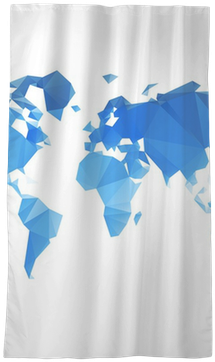 Triangular World Map Vector File Sheer Window Curtain - Hearth And Diffusion Of Taoism (400x400), Png Download