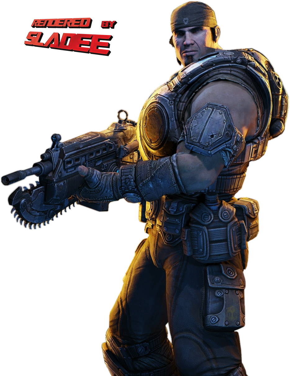 Gears Of War 3 Marcus Fenix Render - Barcelona Estació De França (1050x1250), Png Download