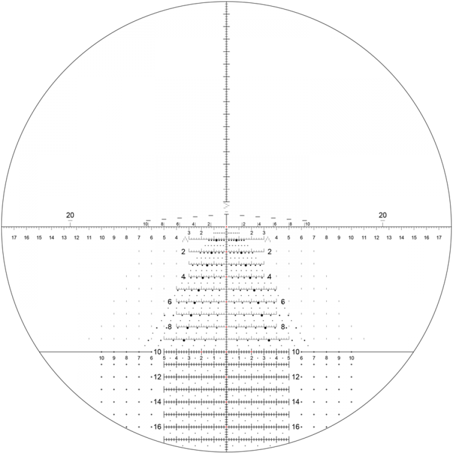 Second Focal Plane Horus Reticle Png Second Focal Plane - Circle (900x900), Png Download