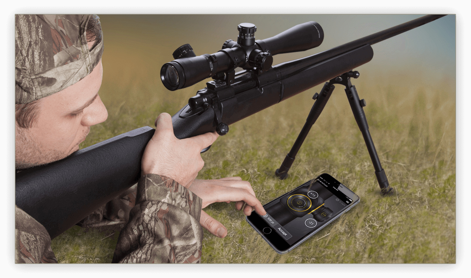 Reticle Moves To Adjust For Distance And Environmentals, - Rangefinder (1581x932), Png Download