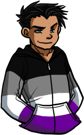 #dapanda Doodles #damian Wayne #anonymous #flying Aces - Asexual Damian Wayne (500x509), Png Download