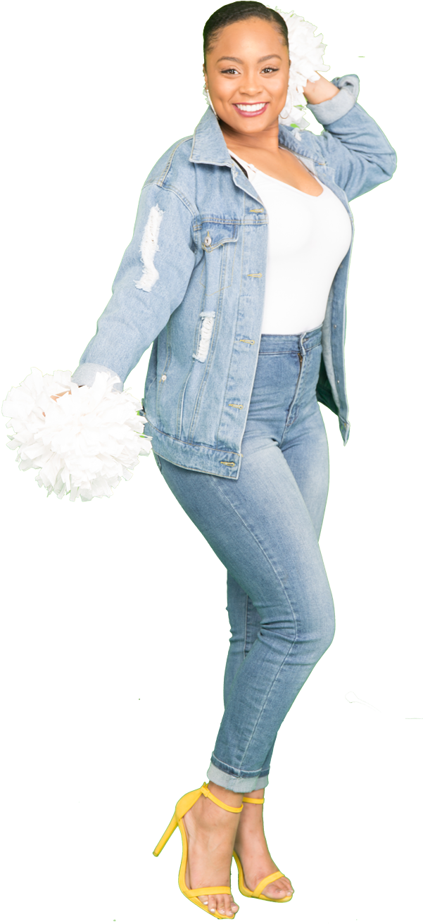 Houston High School - Girl (619x1342), Png Download