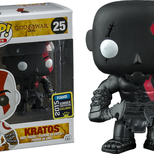 God Of War Kratos Fear Sdcc Exclusive Game Pop Vinyl - Funko Pop God Of War Kratos (500x500), Png Download