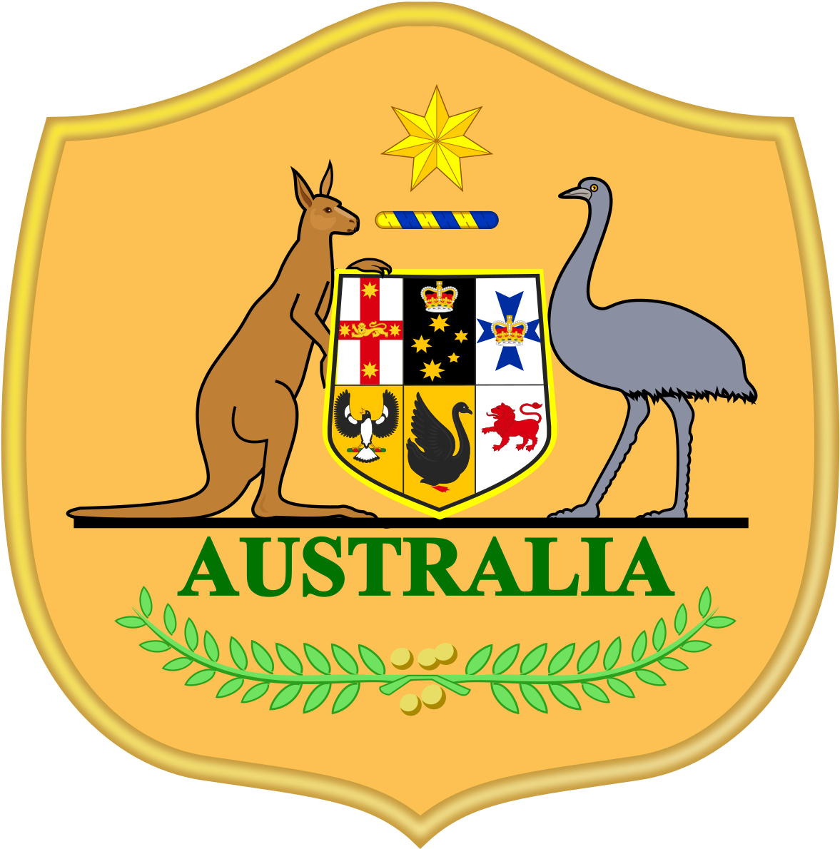 Australia National Football Team Logo (1200x1212), Png Download