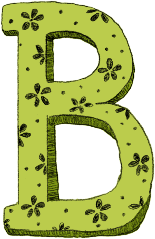 Sketch Letter B - Colorful Letter B (579x865), Png Download