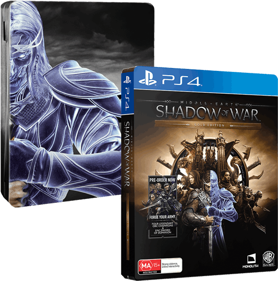 1 Of - Shadow Of War Gold Ps4 (600x600), Png Download
