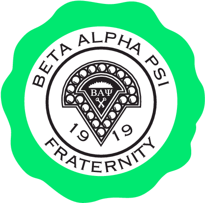 Beta Alpha Psi Fraternity - Beta Alpha Psi Logos (436x432), Png Download