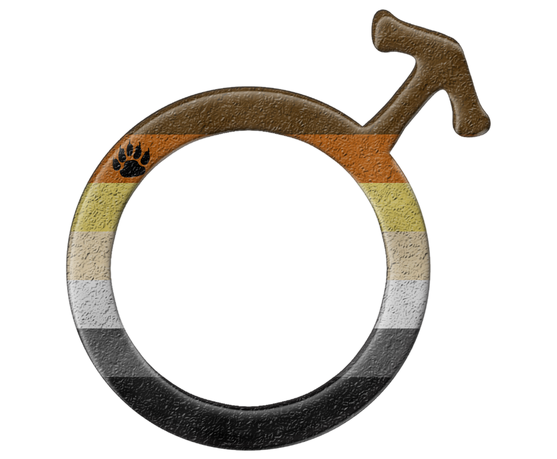 Gay Bear Pride Design - Rainbow Flag (1820x1500), Png Download