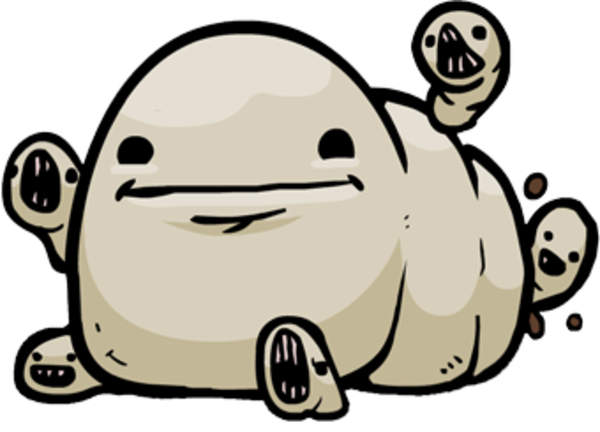 Poker Face - Chubby The Binding Of Isaac (600x432), Png Download