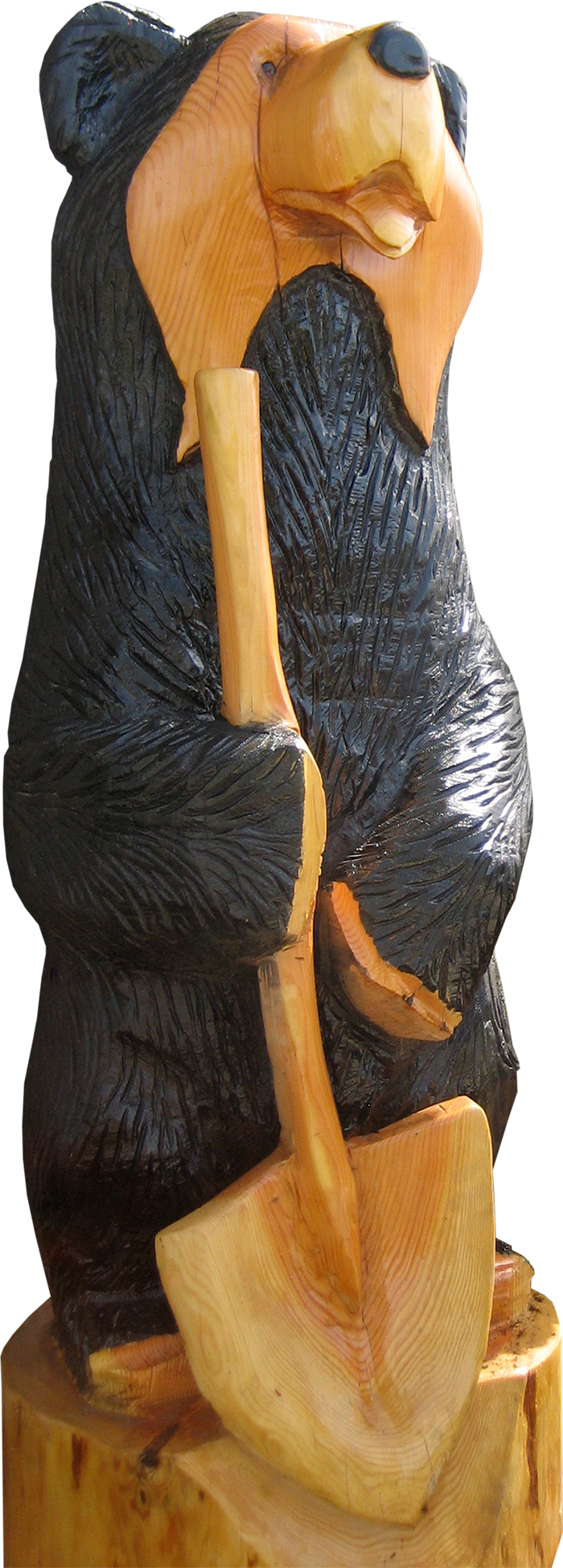 Black Bear Diner Signature Sculpture - Black Bear Restaurant In Tacoma (700x1949), Png Download