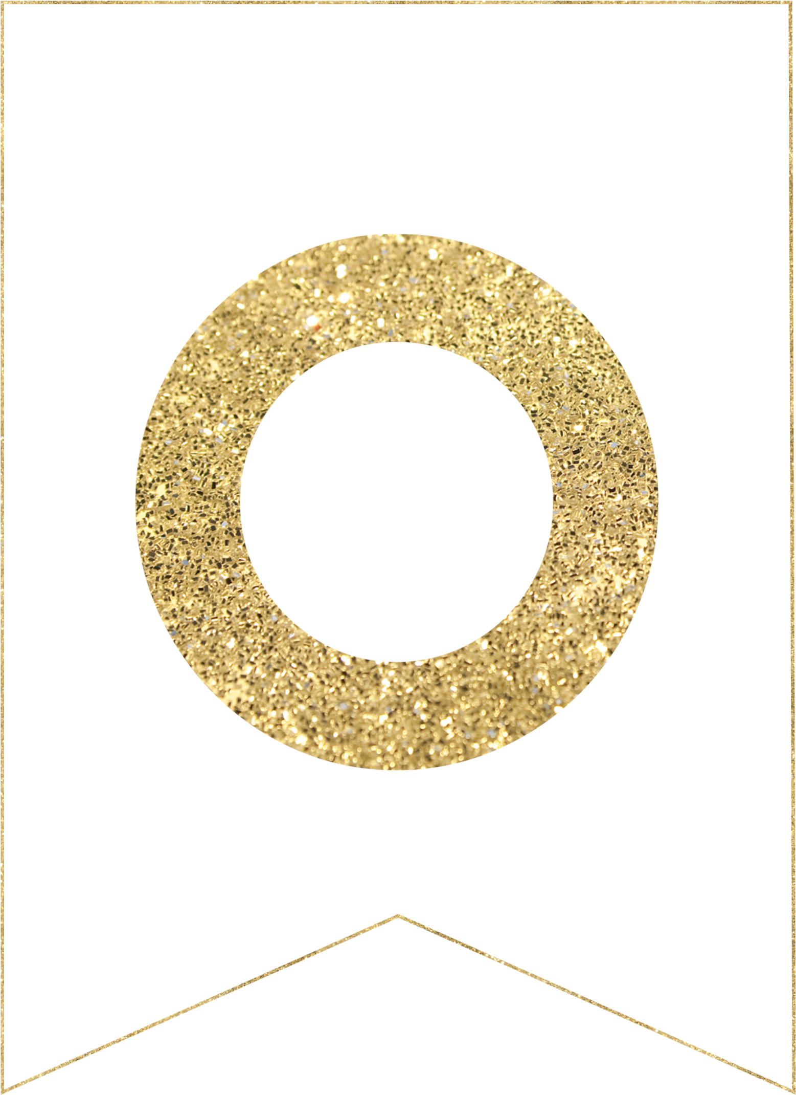 A Gold Alphabet Banner Letter - Free Printable Gold Letters (1736x2431), Png Download