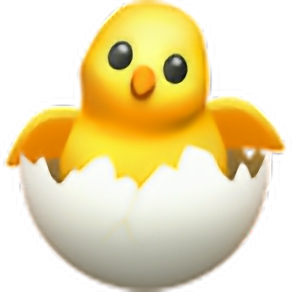 Emoji Png Edit Tumblr Overlay Freetoedit - Emoji 🐣 (576x576), Png Download