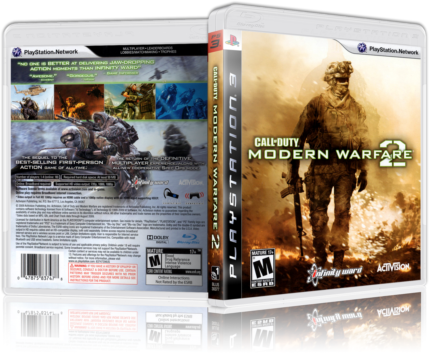 Stock Photo - Activision Call Of Duty Modern Warfare 2 Platinum Ps3 (1600x1261), Png Download