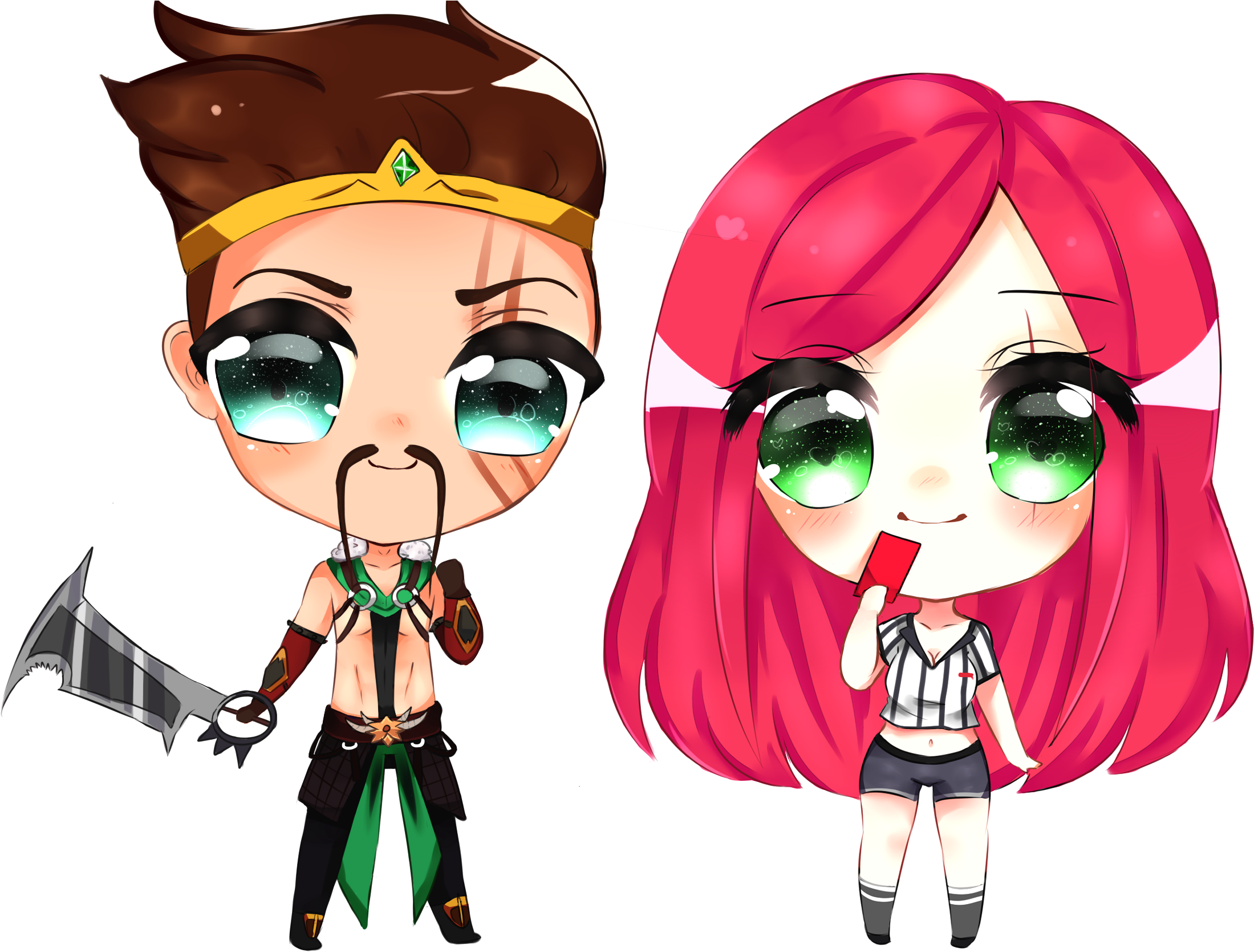 Draven And Katarina (2231x1678), Png Download