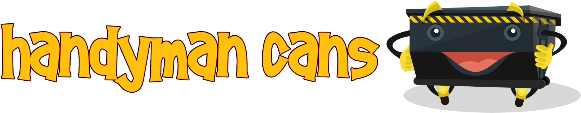 Handyman Cans Logo With Dan - Handyman Cans (2000x550), Png Download