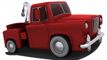 Contact - Pickup Truck (350x196), Png Download