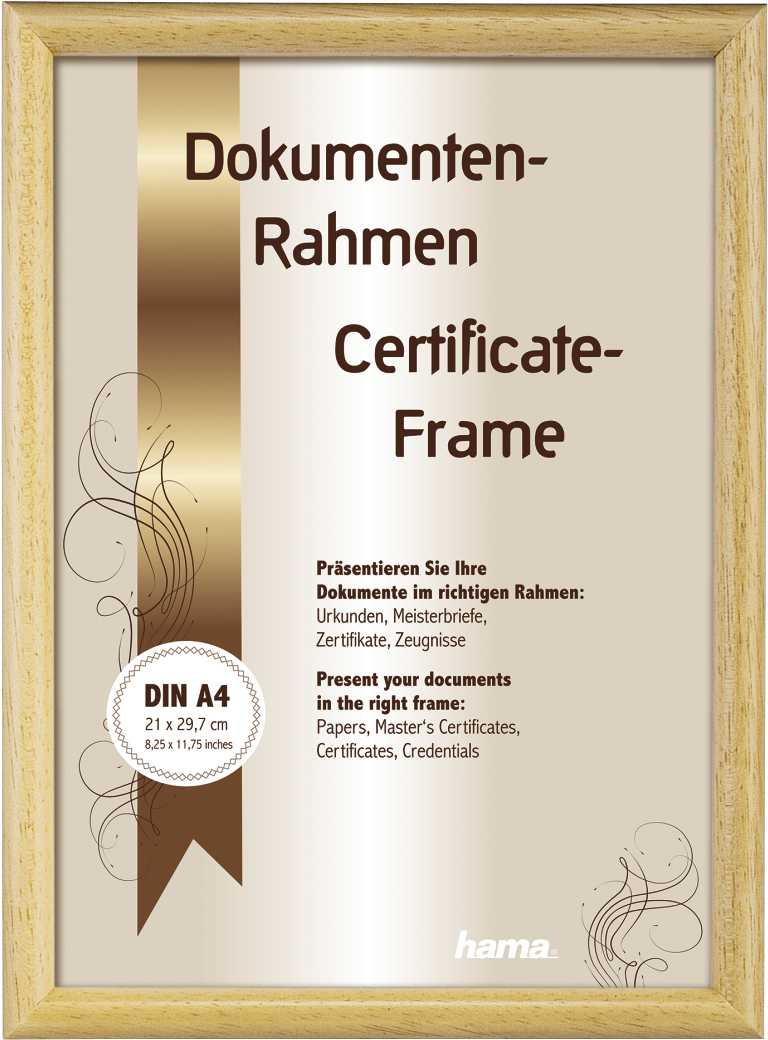 "oregon" Wooden Frame, Nature, 21 X - Cadre Bois Oregon Chêne 21x29,7cm (1100x1100), Png Download