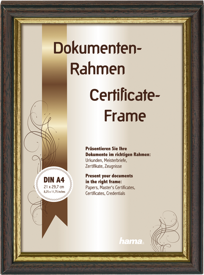 "florida" Wooden Frame, Brown, 21 X (1100x1100), Png Download