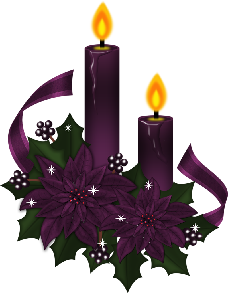 Velas & Lamparinas - Clip Art Christmas Candles (796x1024), Png Download