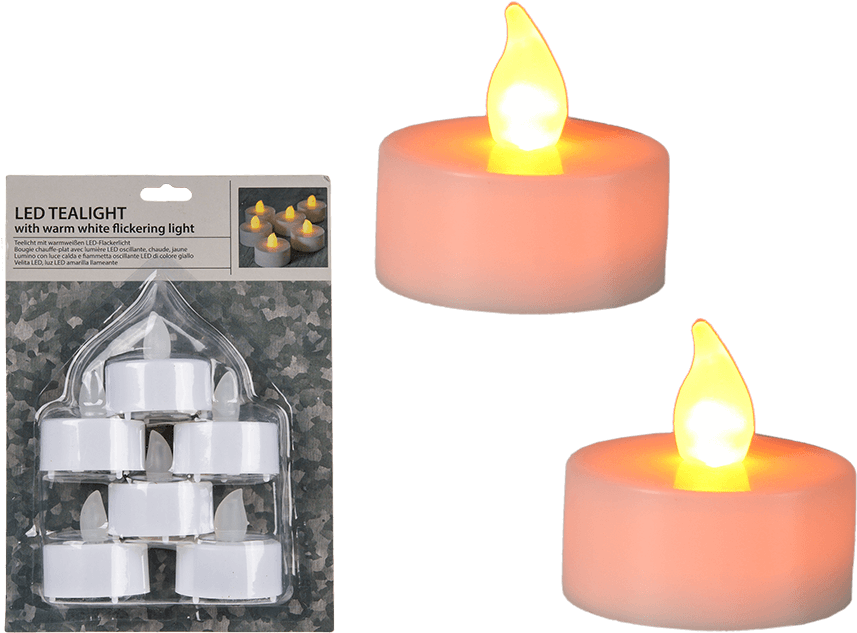 6 Mini Velas Led - Velas De Led Png (945x709), Png Download