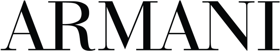 Oscar Mora Press Logos-black Armani - Armani Brand Logo Png (1000x501), Png Download