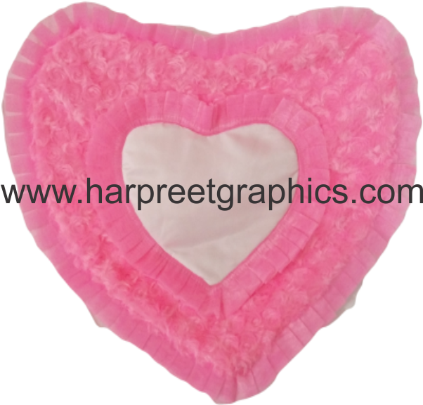 Harpreet Graphics Customised Cushion Double Frill - Cushion (601x599), Png Download