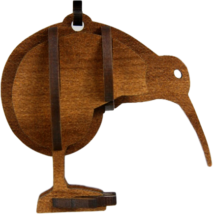 Kiwi Christmas Decoration Has Hole At The Top For Hanging - Wellington (448x448), Png Download