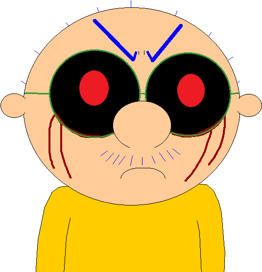 Joey Slikk Exe With Short Mustache Angry 800 600 Trans - Portable Network Graphics (800x600), Png Download