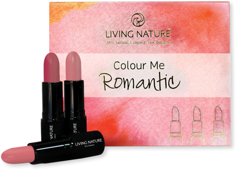 Colour Me Romantic - Living Nature Lipstick Set Colour Me Vibrant (790x1024), Png Download