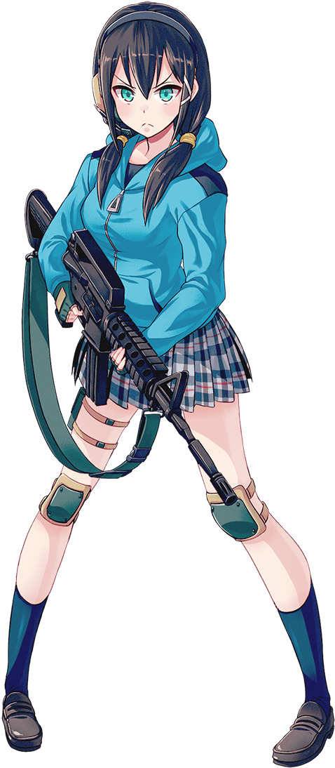 4normal - Shooting Girl Wiki Gallery (547x1221), Png Download