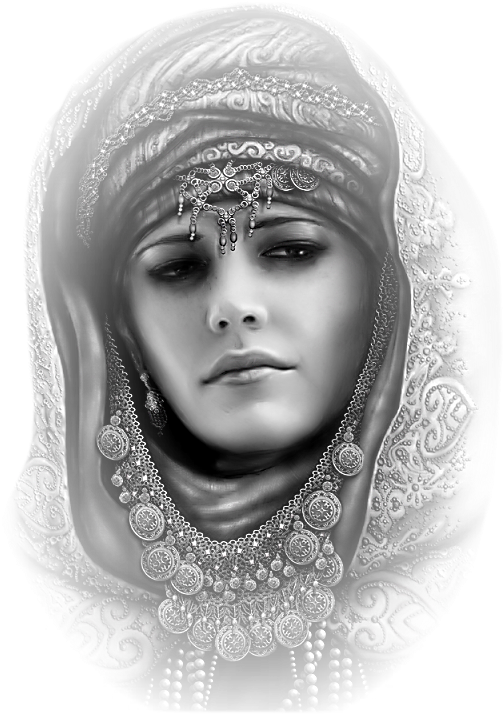 Queen Art Actress Eva Green, Queen Art, Woman Art, - Girl (518x716), Png Download