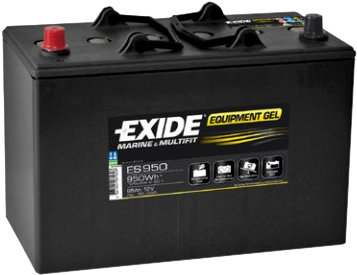 Marinas Y Usos Múltiples - Exide Exide Equipment Gel, Battery, Starter Battery (418x322), Png Download