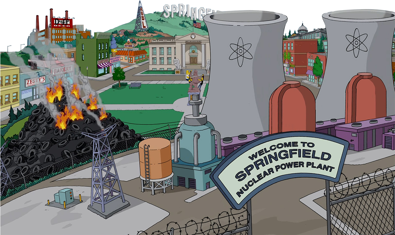The Longest Running American Animated Program, And - Springfield Los Simpsons (1280x800), Png Download