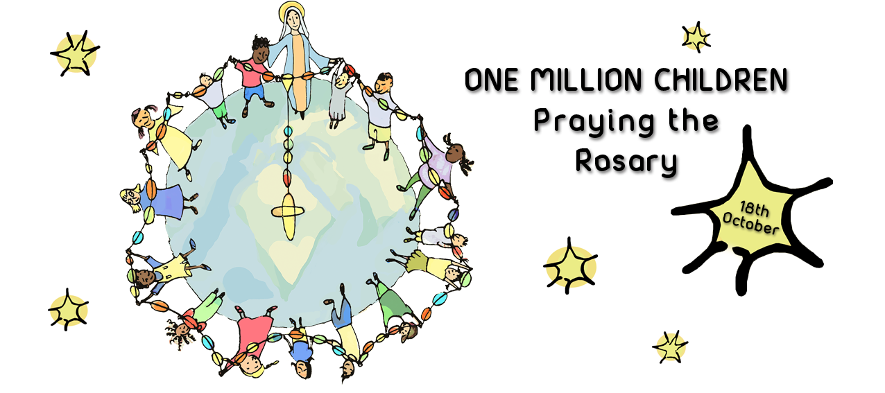 One Million Children Praying The Rosary (1275x574), Png Download