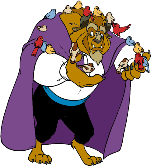 The Beast And The Prince - Beauty And The Beast Beast Clipart (500x544), Png Download