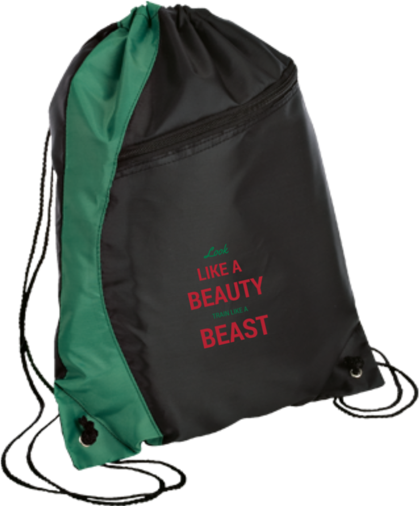 Port Authority Bg80 Colorblock Cinch Pack, Black (1024x1024), Png Download