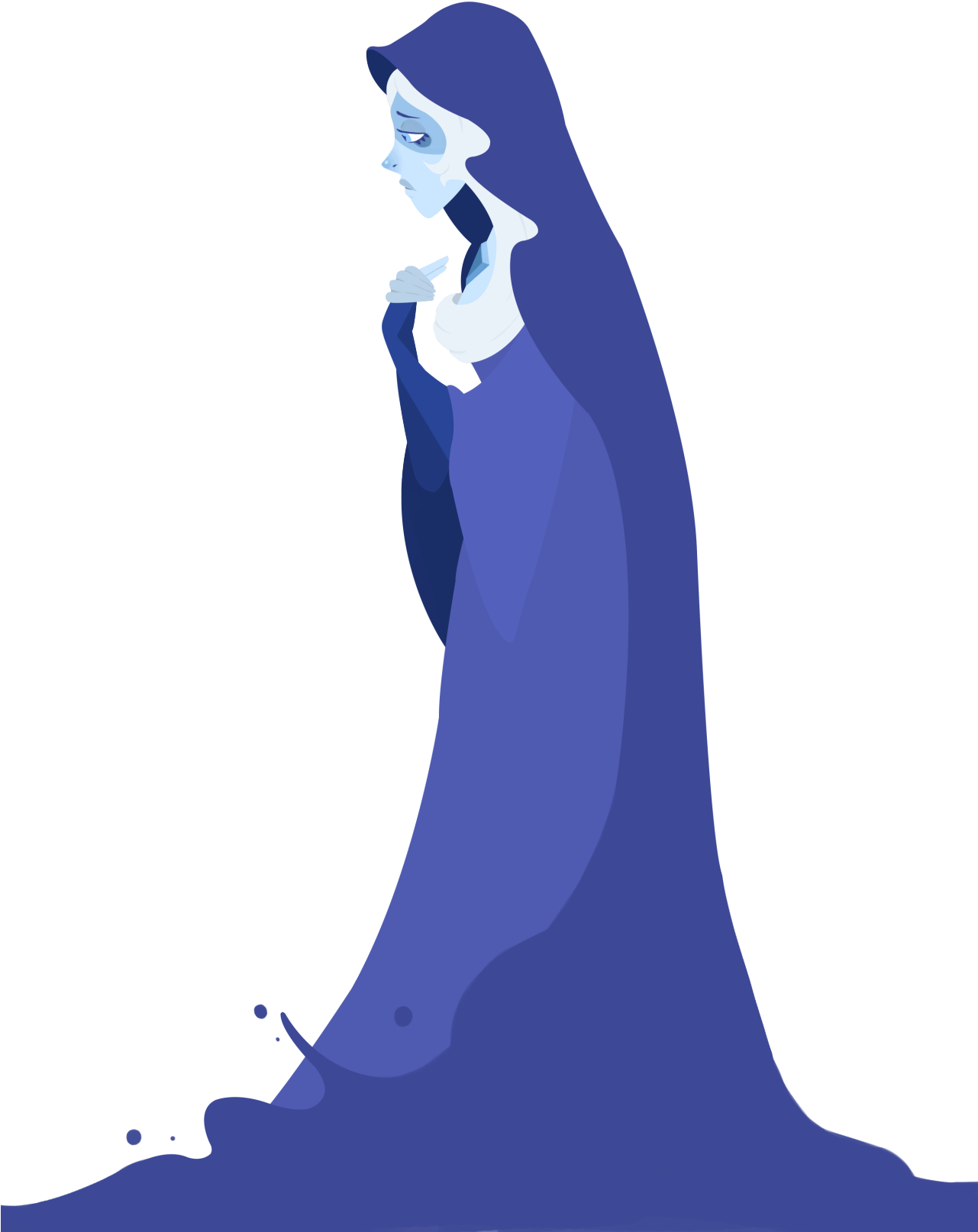 Feeling Blue - Blue Diamond (1280x1811), Png Download