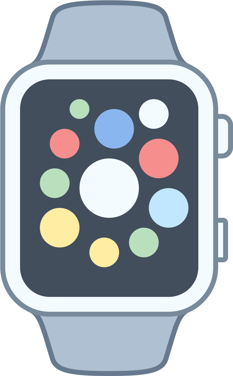 The Icon Is Shaped Like A Vertical Rectangle With 7 - Transparent Apple Watch Clipart (1600x1600), Png Download