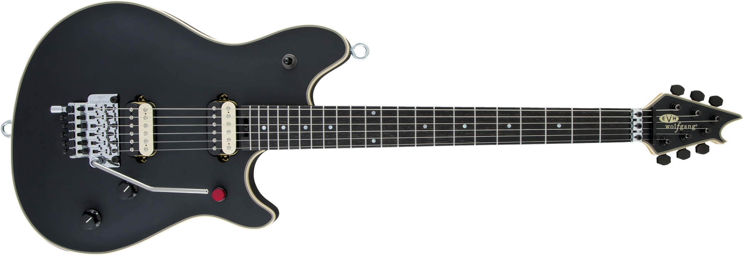 Wolfgang® Usa Edward Van Halen Signature, Ebony Fingerboard, - Evh Evh Wolfgang Usa Edward Van Halen Signature Stealth (2400x830), Png Download