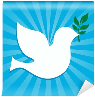 Dove Peace Symbol Holding An Olive Branch Wall Mural - Peace Day (400x400), Png Download