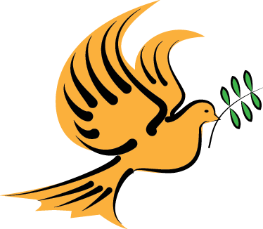 Dove Carrying An Olive Branch - Dove With Olive Branch Vector (374x326), Png Download