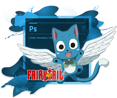 Skin Photoshop Cs6 Fairy Tail - Adobe Cs6 (400x337), Png Download