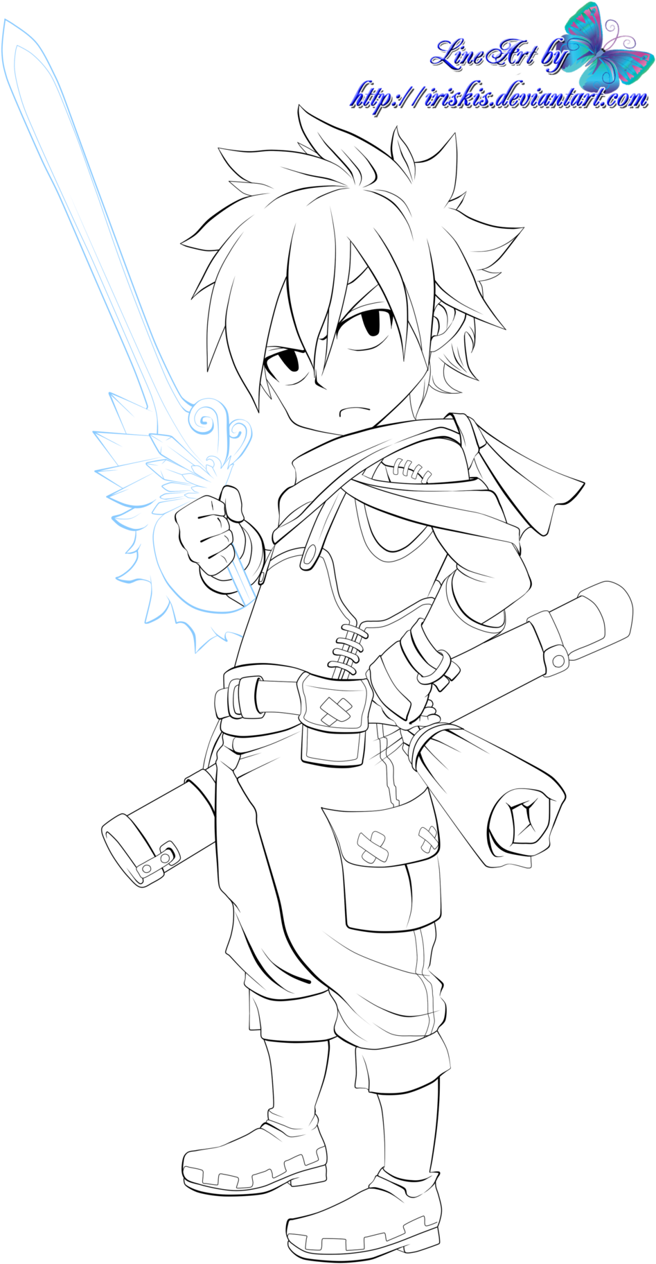 Fairy Tail Gray By Iriskis On Deviantart - Natsu Dragneel (1024x1901), Png Download