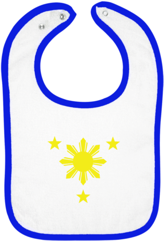 Philippine Sun And Stars Bib - Bib (480x480), Png Download