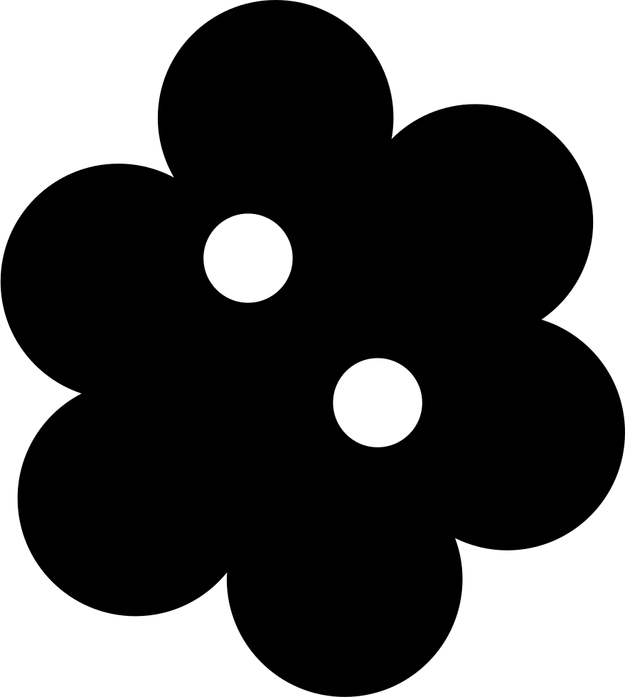 Flower Shaped Clothes Button - Botón En Forma De Flor (879x980), Png Download