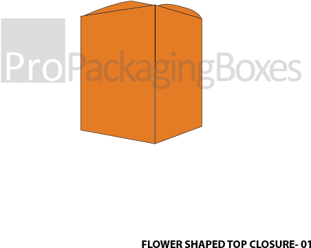 Custom Printed Flower Shaped Top Closure Boxes Front - Box (500x500), Png Download
