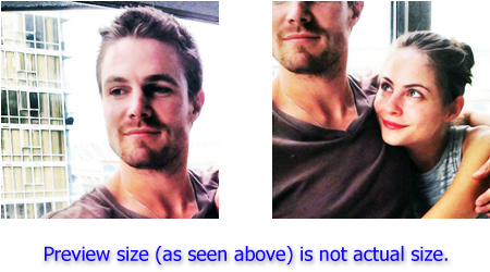 Stephen Amell And Willa Holland From - Collage (500x284), Png Download