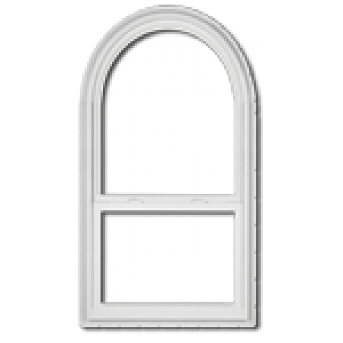 Arch-top Single Hung - Arch Top Single Hung Windows (680x680), Png Download